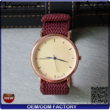 Reloj de pulsera de lujo del OEM China YXL-647 proveedor para hombre con correa de malla de perlón